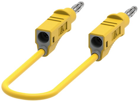 Electro PJP 2110-CD1-50J Mérővezeték [Banándugó - Banándugó] 50 cm Sárga 1 db 3. kép
