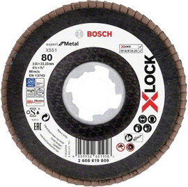 Bosch Accessories 2608619809 X551 Felületcsiszoló korong Ø 115 mm Furat átmérő 22.23 mm 1 db
