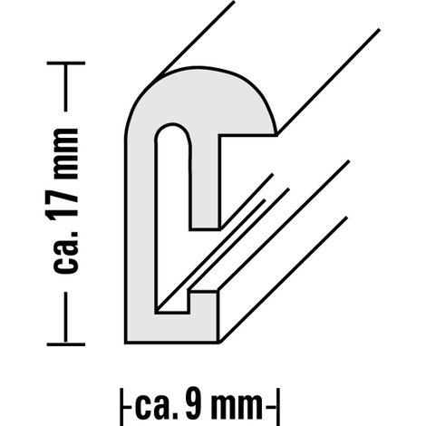 Hama 00061626 Cserélhető képkeret Papírformátum: DIN A4 (Sz x Ma x Mé) 220 x 305 x 15 mm Fekete 4. kép