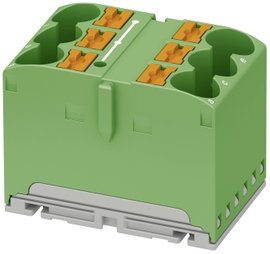 Phoenix Contact PTFIX 6X10/S GN 1082391 Elosztó tömb Pólusszám: 6 0.5 mm² 10 mm² Zöld 1 db