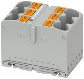 Phoenix Contact PTFIX 6X10/S GY 1082387 Elosztó tömb Pólusszám: 6 0.5 mm² 10 mm² Szürke 1 db