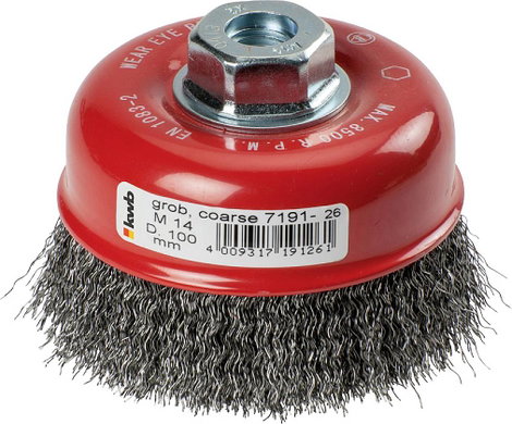 kwb AGGRESSO-FLEX® csészekefék, préselt HSS acélhuzal sarokcsiszolókhoz 719126 1 db