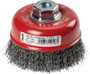 kwb AGGRESSO-FLEX® csészekefék, préselt HSS acélhuzal sarokcsiszolókhoz 719126 1 db bélyegkép