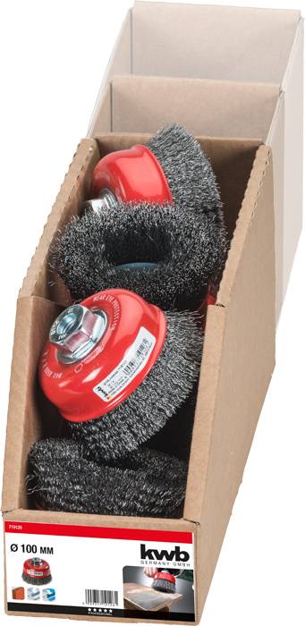 kwb AGGRESSO-FLEX® csészekefék, préselt HSS acélhuzal sarokcsiszolókhoz 719126 1 db 2. kép