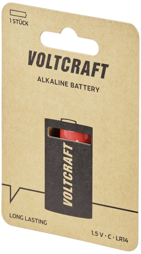 Babyelem VOLTCRAFT Industrial LR14 Alkáli mangán 1.5 V 8000 mAh 1 db 2. kép