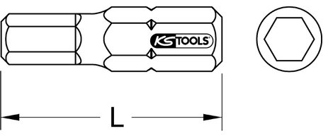 KS Tools 918.3403 Hatlap bit 1 db 2. kép