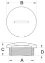 TRU COMPONENTS TC-10820748 TC-MSPR25203 Vakdugó M25 Poliamid Fekete 100 db 2. bélyegkép
