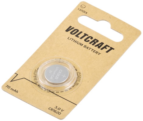 VOLTCRAFT Gombelem CR 1620 3 V 1 db 70 mAh Lítium LM1620