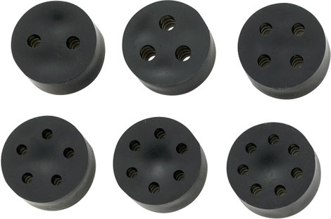 TRU COMPONENTS TC-10820796 TC-MH23-4F203 Többrészes tömítő betét M25 4 x 3.8 - 5.2 mm Gumi Fekete 50