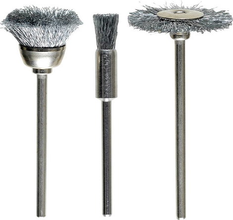 kwb Drótkefe készlet, 3 db, HSS acélhuzal, krimpelt 518000 3 db