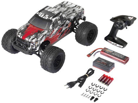 Reely New2 Super Combo Brushless 1:10 RC modellautó Elektro Monstertruck 4WD 100% RtR 2,4 GHz Akkuva 5. kép