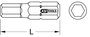 KS Tools 918.3401 Hatlap bit Speciális acél Nikkelezett C 6.3 1 db 2. bélyegkép