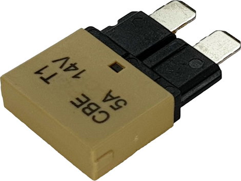 Hansor CBE1-0514 Biztosíték automata standard biztosíték 5 A Világosbarna 1 db