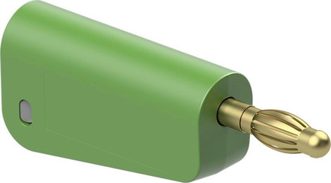 Stäubli LQ-4A-39 Labor csatlakozódugó Dugó Tű átmérő: 4 mm Zöld 1 db 2. kép