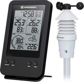 Bresser Optik Pro 3-in-1 7002531 Vezeték nélküli időjárásjelző állomás Előrejelzés 12 - 24 órás