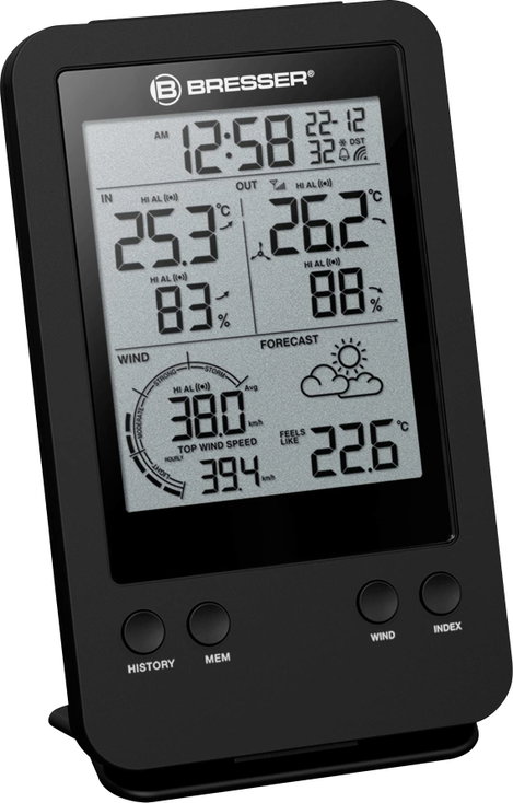 Bresser Optik Pro 3-in-1 7002531 Vezeték nélküli időjárásjelző állomás Előrejelzés 12 - 24 órás 5. kép