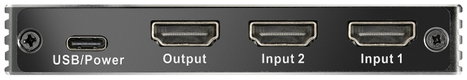 SpeaKa Professional SP-HSW-300 2 port HDMI switch Ultra HD-re alkalmas 7680 x 4320 pixel 3. kép