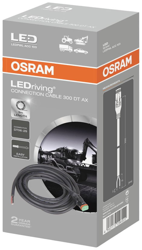 OSRAM Kábel LEDriving® Connection Cable 300 DT AX LEDPWL ACC 103 (Sz x Ma x Mé) 30 x 0.5 x 3000 mm 3. kép