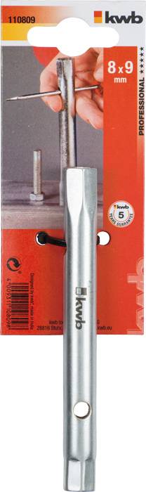 kwb 110809 Cső dugókulcs 8 mm, 9 mm 1 db 2. kép