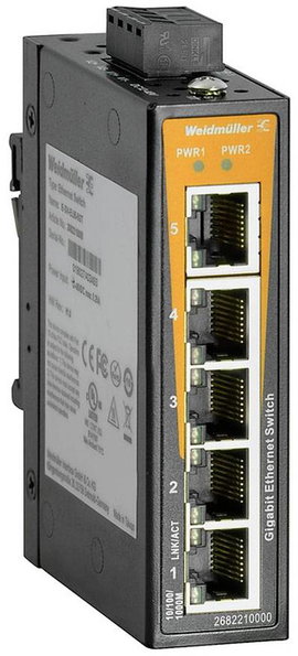 Weidmüller IE-SW-EL05-5GT Ipari Ethernet switch 5 port