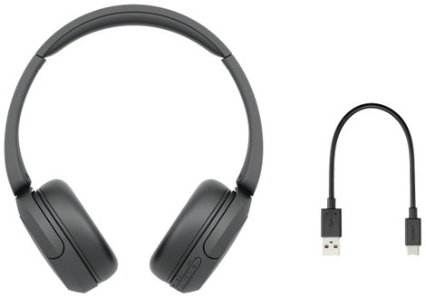 Sony WH-CH520 On Ear headset Bluetooth® Stereo Fekete mikrofon zajelnyomás Elemtöltés kijelzés, Head 6. kép