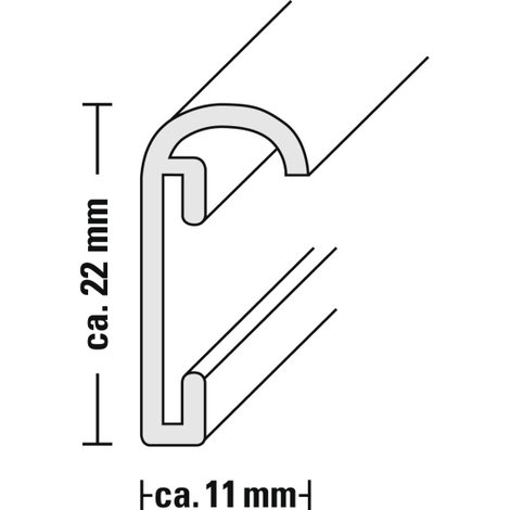 Hama 00063770 Cserélhető képkeret Papírformátum: DIN A4 (Sz x Ma x Mé) 220 x 310 x 25 mm Ezüst 2. kép