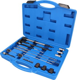 Brilliant Tools BT551300 Injektorülés és tengelytisztító készlet, 21 db