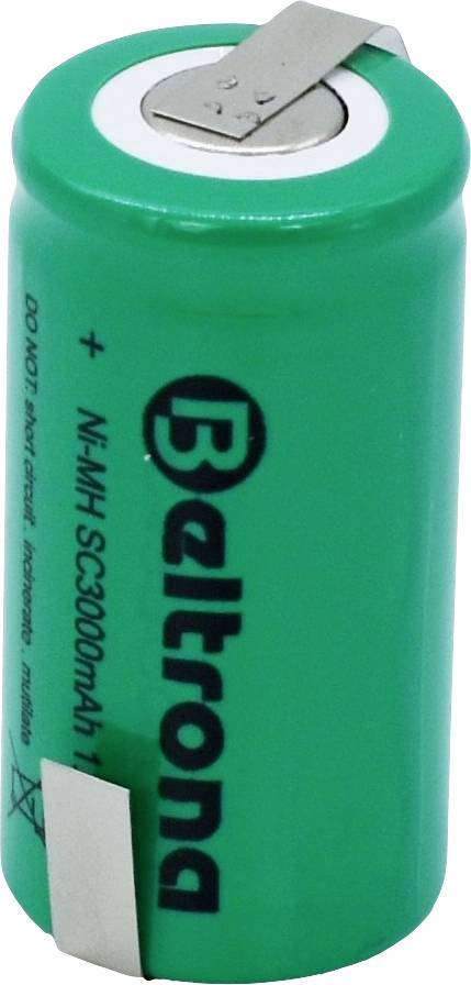Beltrona SC3000 Speciális akku Sub-C Z forrfül NiMH 1.2 V 3000 mAh