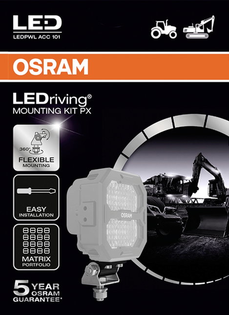OSRAM Tartó LEDriving® Mounting Kit PX LEDPWL ACC 101 (Sz x Ma x Mé) 35 x 45 x 43 mm 5. kép