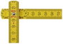 Stabila Holz-Gliedermaßstab Type 700 1304 Méretarány 2 m Bükkfa 2. bélyegkép