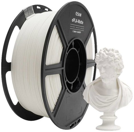 ESUN 2706205 3D nyomtatószál PLA matt 1.75 mm 1 kg Fehér (matt) 2. kép