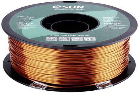 ESUN ePLA-Silk Copper 3D nyomtatószál PLA műanyag 1.75 mm 1 kg Vörösréz (fémes) 5. kép