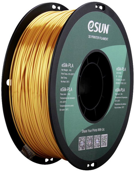 ESUN ePLA-Silk Gold 3D nyomtatószál PLA műanyag 1.75 mm 1 kg Arany (fényes)