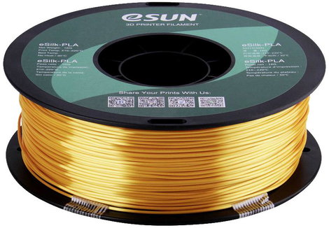 ESUN ePLA-Silk Gold 3D nyomtatószál PLA műanyag 1.75 mm 1 kg Arany (fényes) 4. kép