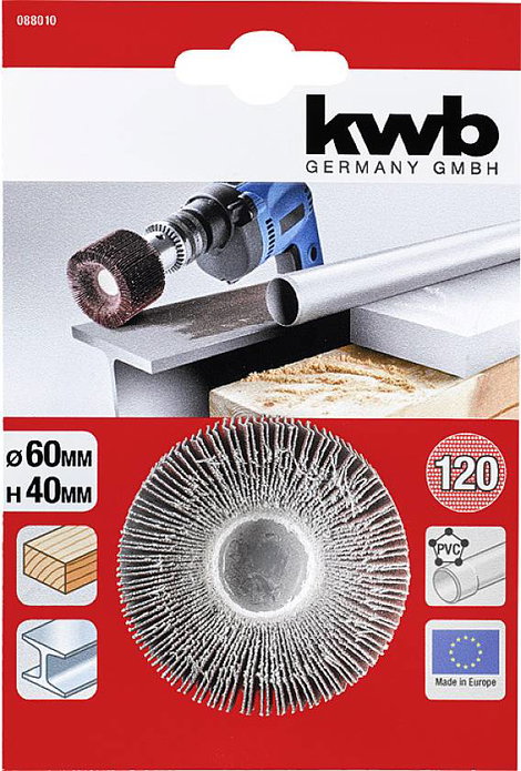 kwb 088010 Lapos daráló, korund, öblítés, 120 - finom 1 db 2. kép