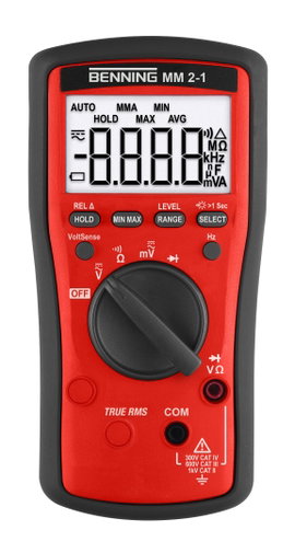 Benning MM 2-1 Kézi multiméter digitális CAT II 1000 V, CAT III 600 V, CAT IV 300 V Kijelző (digitek