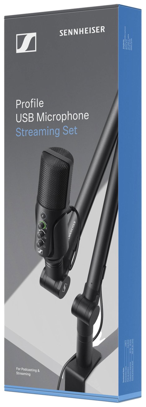 Sennheiser Profile USB-s mikrofon USB Kapcsoló, Állvánnyal, Vezetékkel 5. kép