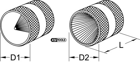 Belső- és külső sorjátlanító KS Tools 1053001 1 db 9. kép