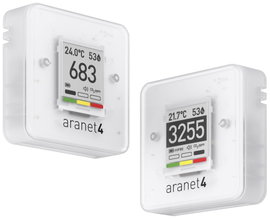 aranet Aranet CO2 mérő 0, 0, 0, 600 - 9999, 50, 85, 1100 ppm, °C, %, hPa Hőmérsékletmérő funkcióval