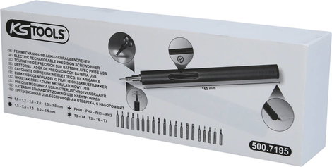 KS Tools KS TOOLS 500.7195 Akkus csavarhúzó 3.7 V 0.26 Ah Lítiumion 2. kép