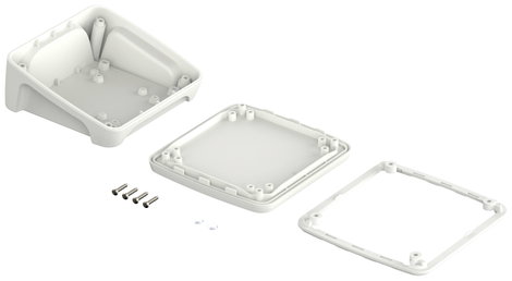 Bopla BoPad BOP 1212 P-9016-SET Pultos műszerdobozok 122 x 118 x 57.60 ABS Fehér (RAL 9016) 1 db 3. kép