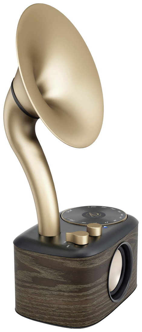 Sangean WR-45X Gold Asztali rádió URH AUX, Bluetooth® Újratölthető Fekete, Arany