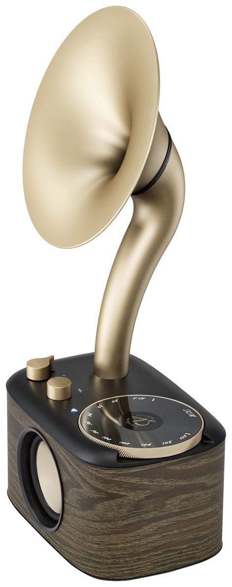 Sangean WR-45X Gold Asztali rádió URH AUX, Bluetooth® Újratölthető Fekete, Arany 3. kép