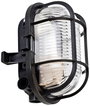 Deko Light Syrma Oval Schwarz 401012 Kültéri mennyezeti lámpa, Kültéri fali lámpa E27 Fekete bélyegkép