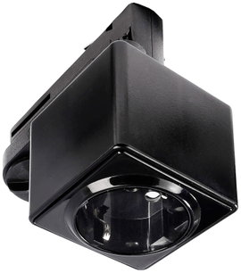 Deko Light 710026 D Line Steckdosenadapter Nagyfeszültségű sínes rendszer elemek Áramsín 3 fázisú Fe