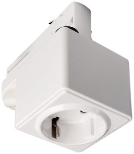 Deko Light 710024 D Line Steckdosenadapter Nagyfeszültségű sínes rendszer elemek Áramsín 3 fázisú Fe