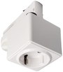 Deko Light 710024 D Line Steckdosenadapter Nagyfeszültségű sínes rendszer elemek Áramsín 3 fázisú Fe bélyegkép
