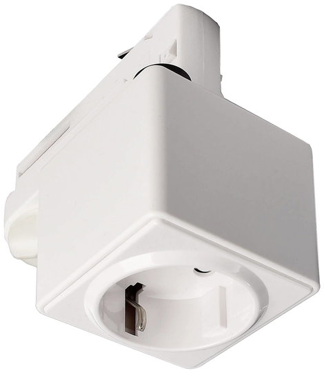 Deko Light 710024 D Line Steckdosenadapter Nagyfeszültségű sínes rendszer elemek Áramsín 3 fázisú Fe