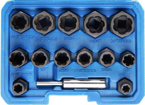 Kunzer 7SA14.1 Kitekerő 8 mm, 10 mm, 11 mm, 12 mm, 19 mm, 17 mm, 16 mm, 14 mm 5/16, 1/2, 7/16, 3/8,
