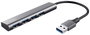 Trust Halyx-4-port 1+4 port USB 3.1 gen. 1 hub Sötétszürke bélyegkép